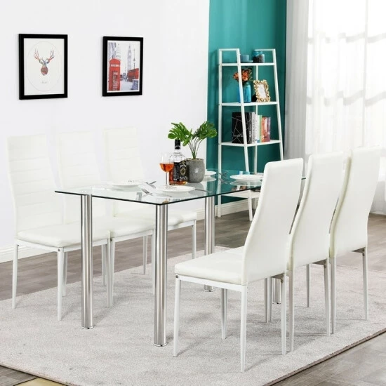 Promo ⭐ Silver Orchid Millner 7-piece Dining Set ❤️ - Image 7
