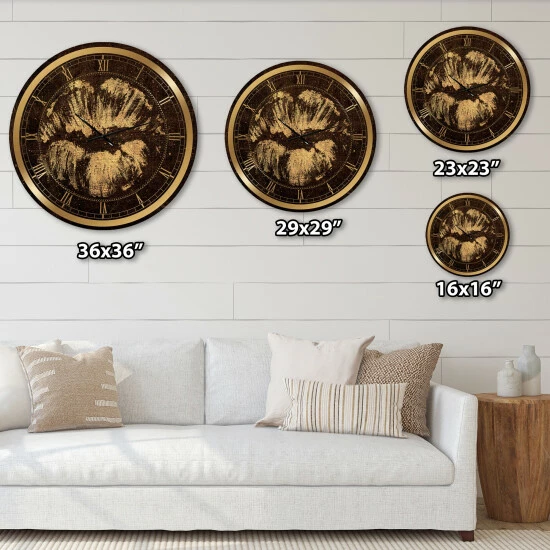 Discount ✨ Silver Orchid Borella 'Gold Fashions Lips' Glam Wall Clock 🥰 - Image 4