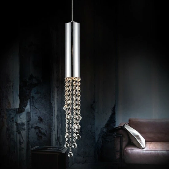 Hot Sale â Silver Orchid Bloom 1-light Mini Pendant With Chrome Finish đ