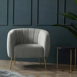 Discount 🔔 Silver Orchid Burbridge Velvet And Leather Channel Accent Chair Black Faux Leather 🧨