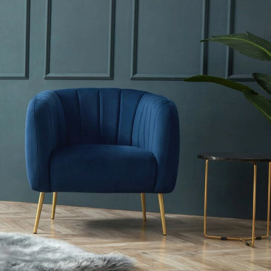 Discount ๐ Silver Orchid Burbridge Velvet And Leather Channel Accent Chair Black Faux Leather ๐งจ 4 Discount ๐ Silver Orchid Burbridge Velvet And Leather Channel Accent Chair Black Faux Leather ๐งจ - Image 2