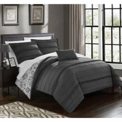 Hot Sale 🛒 Silver Orchid O'Hara Grey Duvet Cover 4 Piece Set 🌟
