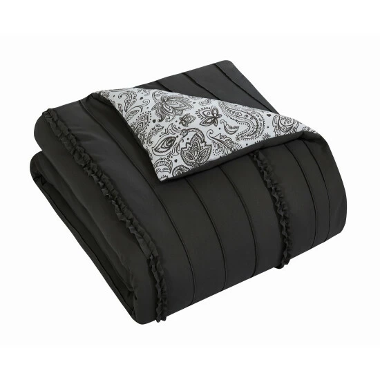 Hot Sale đ Silver Orchid O'Hara Grey Duvet Cover 4 Piece Set đ - Image 4