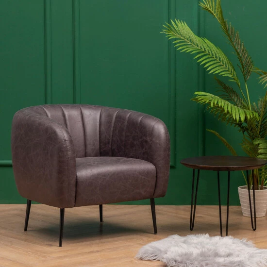 Discount ๐ Silver Orchid Burbridge Velvet And Leather Channel Accent Chair Black Faux Leather ๐งจ 6 Discount ๐ Silver Orchid Burbridge Velvet And Leather Channel Accent Chair Black Faux Leather ๐งจ - Image 4
