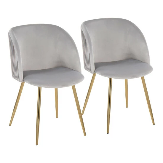 Budget ๐ Silver Orchid Harding Pleated Chair - Set Of 2 ๐ 4 Budget ๐ Silver Orchid Harding Pleated Chair - Set Of 2 ๐ - Image 2
