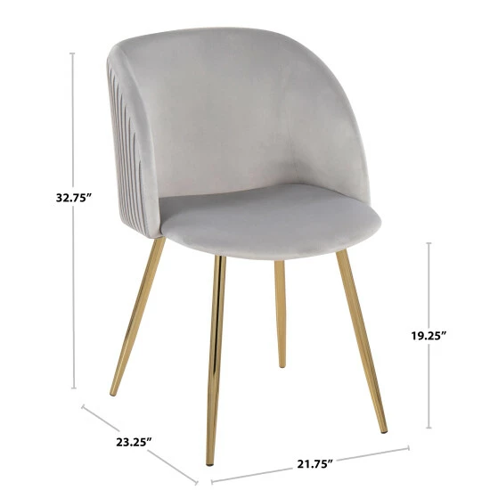 Budget ๐ Silver Orchid Harding Pleated Chair - Set Of 2 ๐ 6 Budget ๐ Silver Orchid Harding Pleated Chair - Set Of 2 ๐ - Image 4
