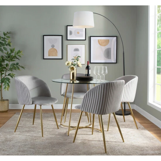 Budget ๐ Silver Orchid Harding Pleated Chair - Set Of 2 ๐ 8 Budget ๐ Silver Orchid Harding Pleated Chair - Set Of 2 ๐ - Image 6