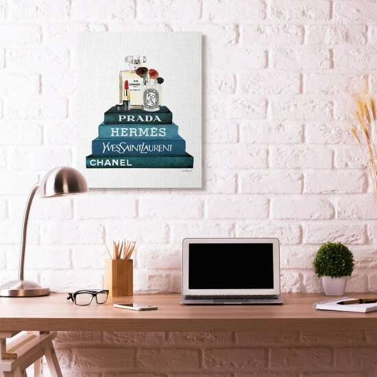 Best deal ❤️ Silver Orchid Blue Watercolor Canvas Wall Art 🧨 - Image 8