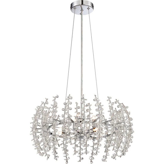 Top 10 ⨠Silver Orchid Munchofen 6-light Polished Chrome Pendant - Polished Chrome đ - Image 3