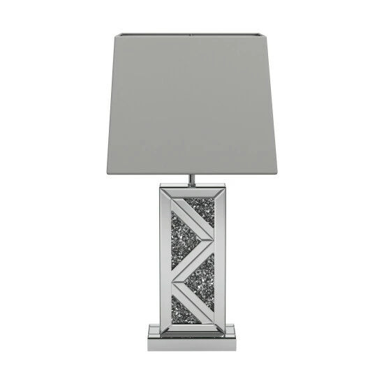 Brand new đ Silver Orchid Aasen Silver And White Geometric Table Lamp đ - Image 3