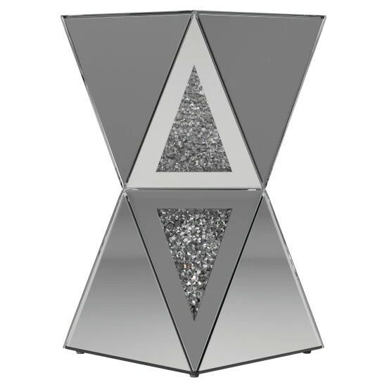 Top 10 đ Silver Orchid Accord Silver Geometric Side Table - 13.75" X 13.75" X 24" đ - Image 3