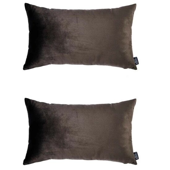 Wholesale đ Silver Orchid Pickford Velvet Carob Brown Decorative Throw Pillow Cover ⨠- Image 3