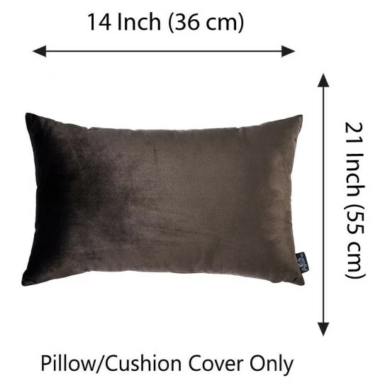 Wholesale đ Silver Orchid Pickford Velvet Carob Brown Decorative Throw Pillow Cover ⨠- Image 4