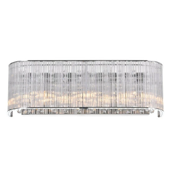 Cheapest đ Silver Orchid Blue 3-light Wall Sconce With Chrome Finish đĽ - Image 2