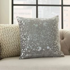 Best reviews of ✨ Silver Orchid Negri Metallic Splash Luminescence Throw Pillow 18" X 18" Ivory 😍