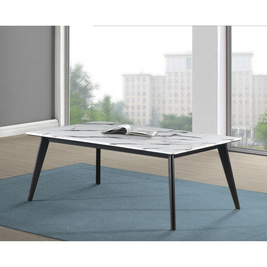 Promo đ Silver Orchid Persson Black/White Rectangle Coffee Table đ