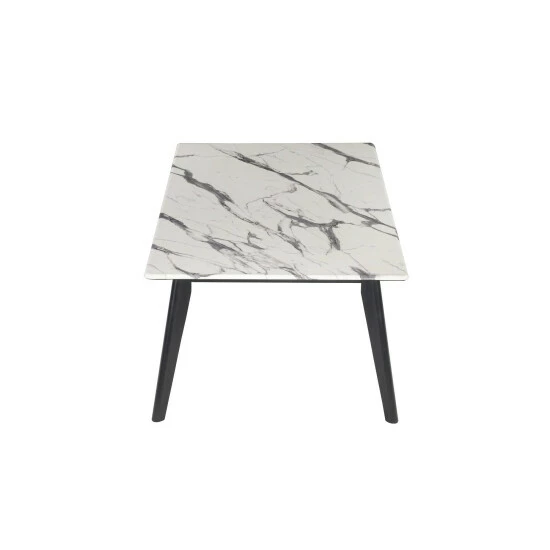Promo đ Silver Orchid Persson Black/White Rectangle Coffee Table đ - Image 4