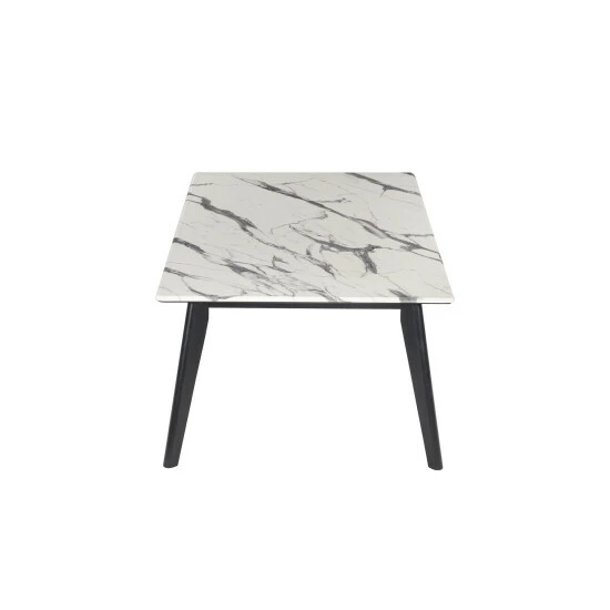 Promo đ Silver Orchid Persson Black/White Rectangle Coffee Table đ - Image 5