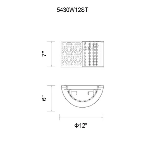 Discount ๐ Silver Orchid Robey 2-light Wall Sconce With Chrome Finish ๐ - Image 3
