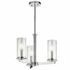 Best Sale 👍 Silver Orchid Gibson 3-light Chrome Chandelier/Semi Flush Mount 👏