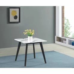 Deals 🥰 Silver Orchid Pollak Black And White Square End Table ❤️