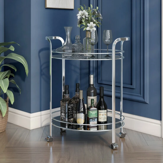 Deals âď¸ Silver Orchid O'Fredericks Contemporary 2-shelf Serving Cart đ 3 Deals âď¸ Silver Orchid O'Fredericks Contemporary 2-shelf Serving Cart đ