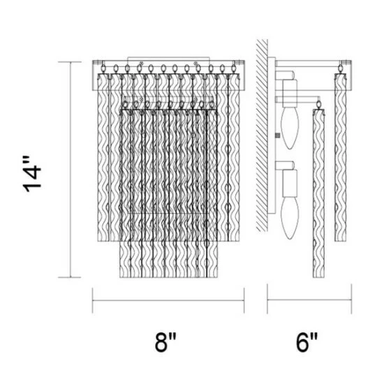 Outlet đ Silver Orchid Allen 2-light Wall Sconce With Chrome Finish đ - Image 2