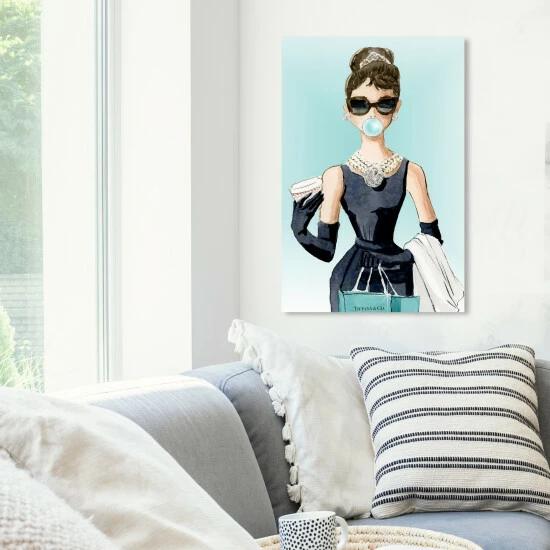 Coupon đĽ Silver Orchid 'Bubble Gum Jewelry' People And Portraits Wall Art Canvas Print đ