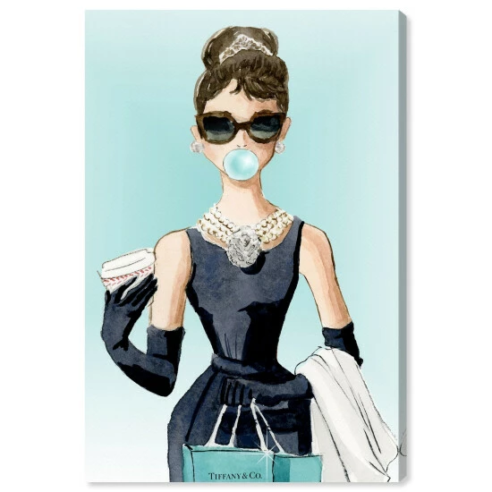 Coupon đĽ Silver Orchid 'Bubble Gum Jewelry' People And Portraits Wall Art Canvas Print đ - Image 2