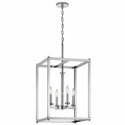 Best Pirce 😍 Silver Orchid Gish 4-light Chrome Foyer Pendant 🥰