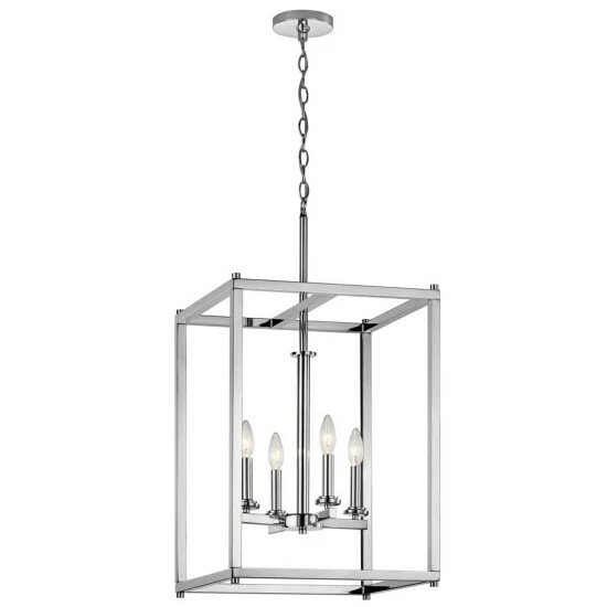 Best Pirce ๐ Silver Orchid Gish 4-light Chrome Foyer Pendant ๐ฅฐ