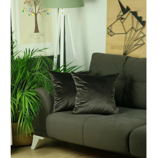 New ๐ Silver Orchid Daniels Brown Decorative Throw Pillow Cover ๐ - Image 2