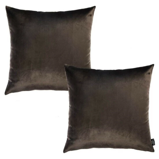 New ๐ Silver Orchid Daniels Brown Decorative Throw Pillow Cover ๐ - Image 3