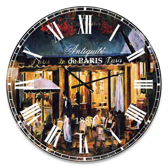 New đ Silver Orchid Fonteney French Country Oversized Metal Clock 𤊠4 New đ Silver Orchid Fonteney French Country Oversized Metal Clock 𤊠- Image 2