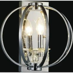 Best Pirce 💯 Silver Orchid Belleville Chrome 1-light Wall Sconces ⌛