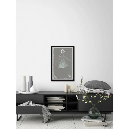 New โ Silver Orchid Lead The Way' Framed Painting Print ๐ฏ - Image 3