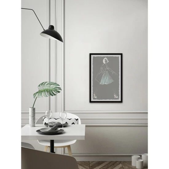 New โ Silver Orchid Lead The Way' Framed Painting Print ๐ฏ - Image 4