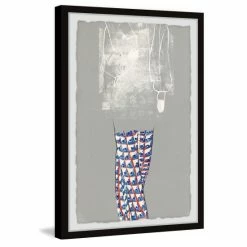 Hot Sale 🤩 Silver Orchid Patterned Trousers' Framed Painting Print 🎁
