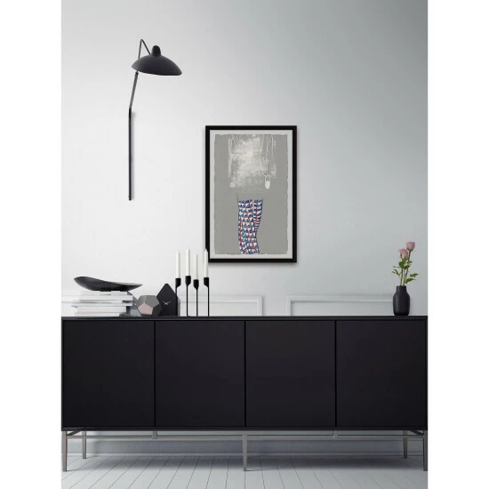 Hot Sale ๐คฉ Silver Orchid Patterned Trousers' Framed Painting Print ๐ - Image 3