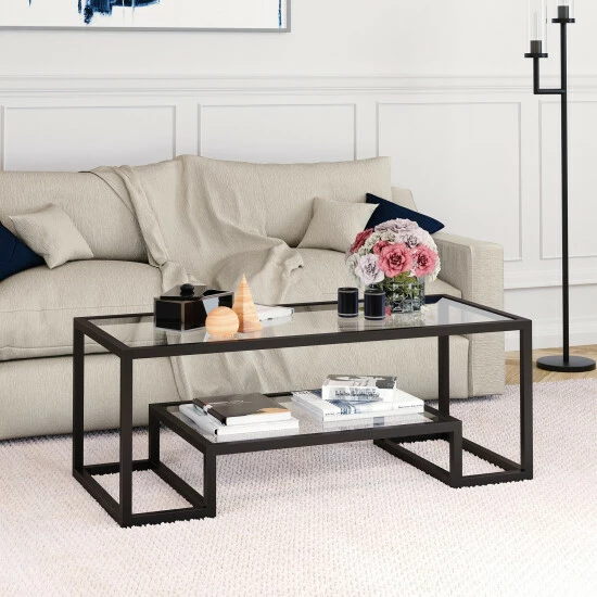 Best Pirce đ Silver Orchid Solm Blackened Bronze Coffee Table đ
