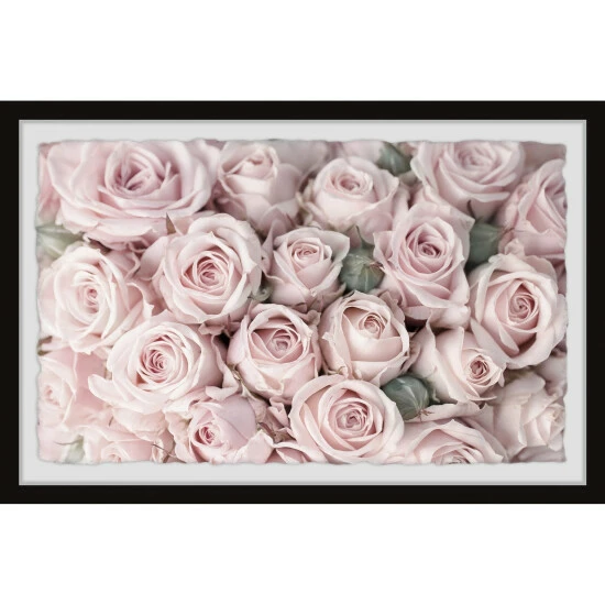 Best Pirce ๐ Silver Orchid Buds And Roses' Framed Painting Print ๐ - Image 2