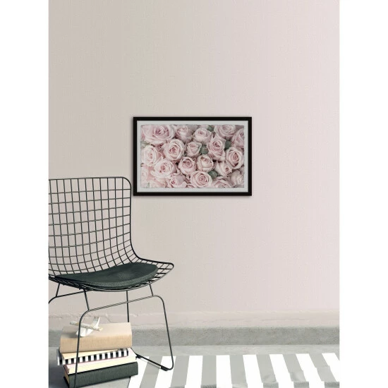 Best Pirce ๐ Silver Orchid Buds And Roses' Framed Painting Print ๐ - Image 6