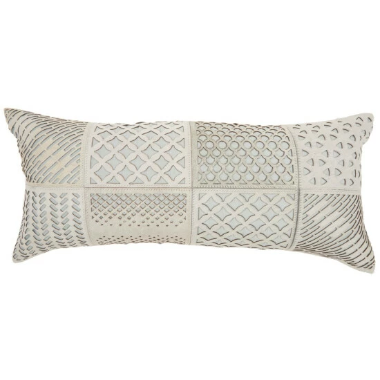 Cheap đ Silver Orchid Negri Modern Laser Cut Hide Boho Throw Pillow 20" X 20" Rose đ - Image 4