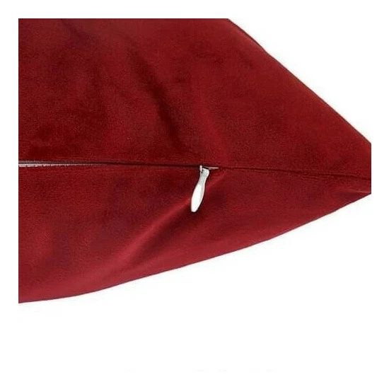 Discount 🧨 Silver Orchid Arco Velvet Carmine Red Decorative Throw Pillow Cover 🤩 - Image 7