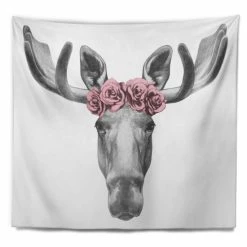 Coupon đ Silver Orchid 'Designart Moose With Floral Head Wreath' Moose Wall Tapestry đ 8 Coupon đ Silver Orchid 'Designart Moose With Floral Head Wreath' Moose Wall Tapestry đ -Silver Orchid Shop unnamed file 5882