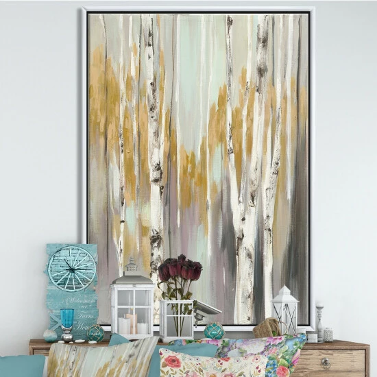 Best Sale đŻ Silver Orchid 'Silver And Yellow Birch Forest II' Cottage Framed Canvas - Grey đ 9 Best Sale đŻ Silver Orchid 'Silver And Yellow Birch Forest II' Cottage Framed Canvas - Grey đ - Image 7