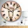 Best reviews of ❤️ Silver Orchid Fonteney Moose Oversized Metal Clock ❤️