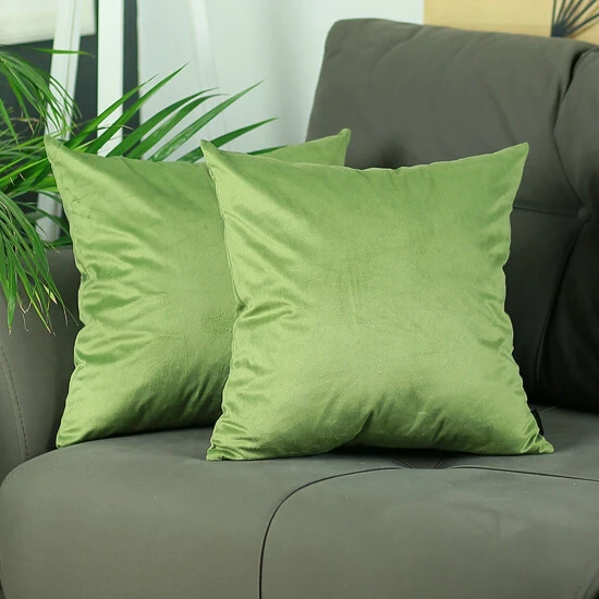 Best Sale đ Silver Orchid Daniels Velvet Green Decorative Throw Pillow Cover đĽ°