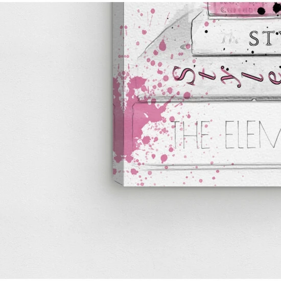 Cheapest â¤ď¸ Silver Orchid 'Black đ Shoe And Pink Lady Books' Wall Art ⨠- Image 4