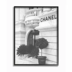 Budget 👏 Silver Orchid Black And White High Fashion Store Front Framed Art, Design By Artist Daphne Polselli - Multi-Color 🌟